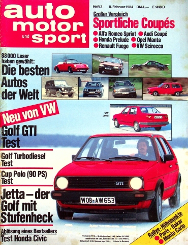 Deckblatt Auto Motor und Sport (03/1984)